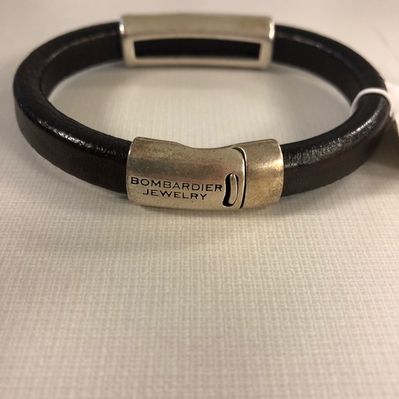 Men’s Bombardier Leather Bracelet - Picture 3 of 5